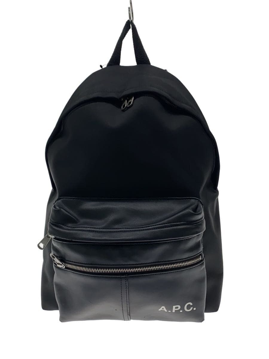 A.P.C. (Some peeling) Backpack Faux leather Black H62119