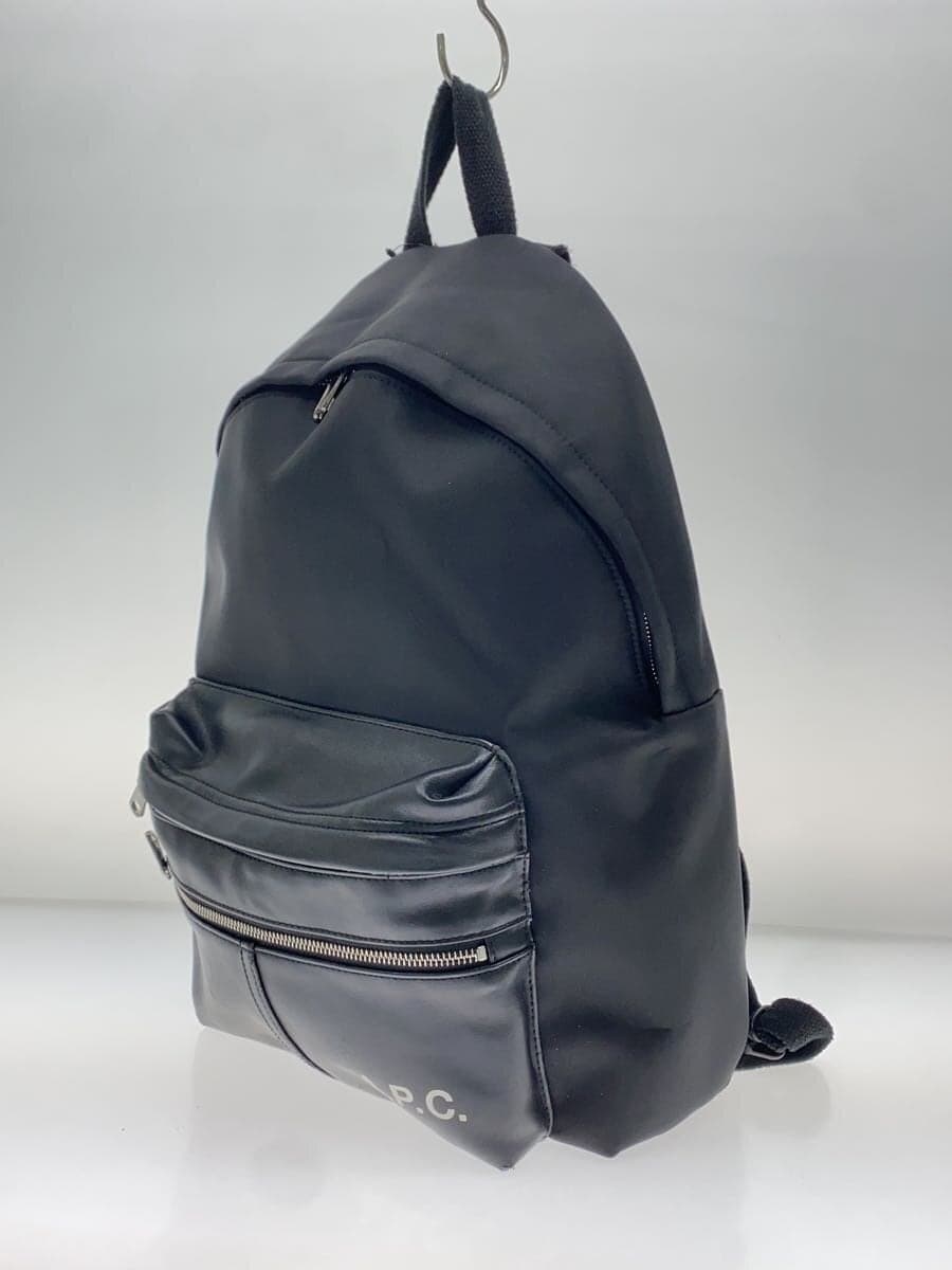 A.P.C. (Some peeling) Backpack Faux leather Black H62119 2