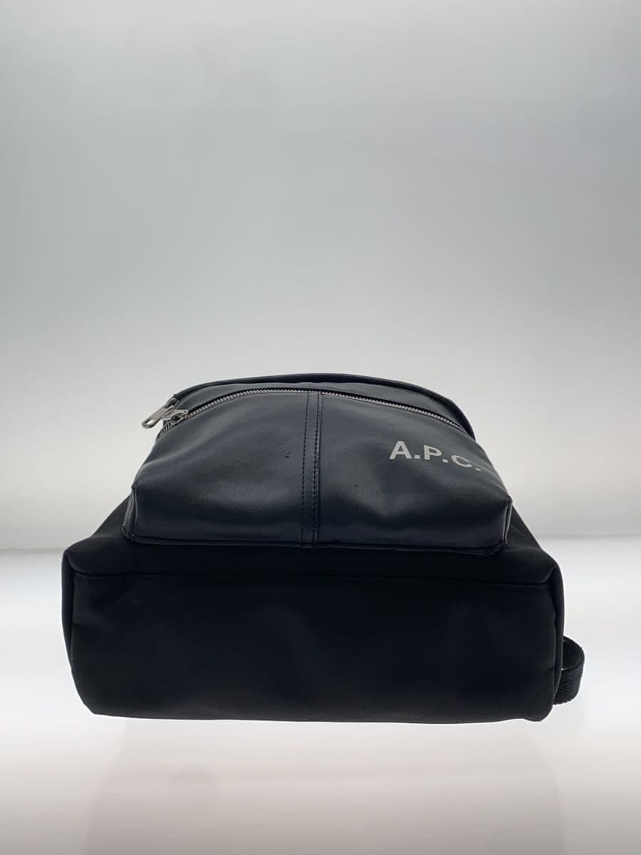 A.P.C. (Some peeling) Backpack Faux leather Black H62119 4