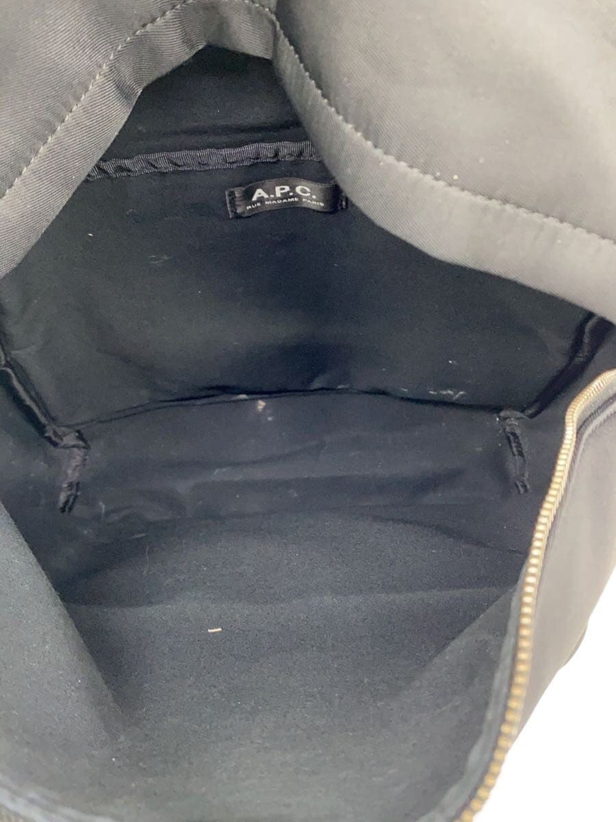 A.P.C. (Some peeling) Backpack Faux leather Black H62119 6