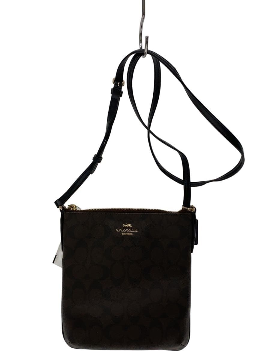 COACH Shoulder Bag Canvas BRW f53309