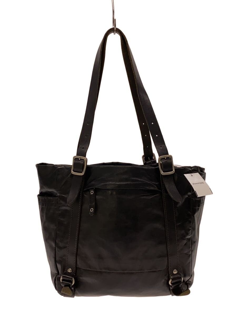 ARTPHERE Tote Bag Leather Black Plain