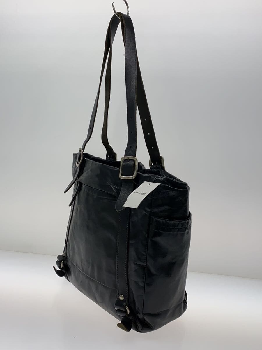 ARTPHERE Tote Bag Leather Black Plain 2