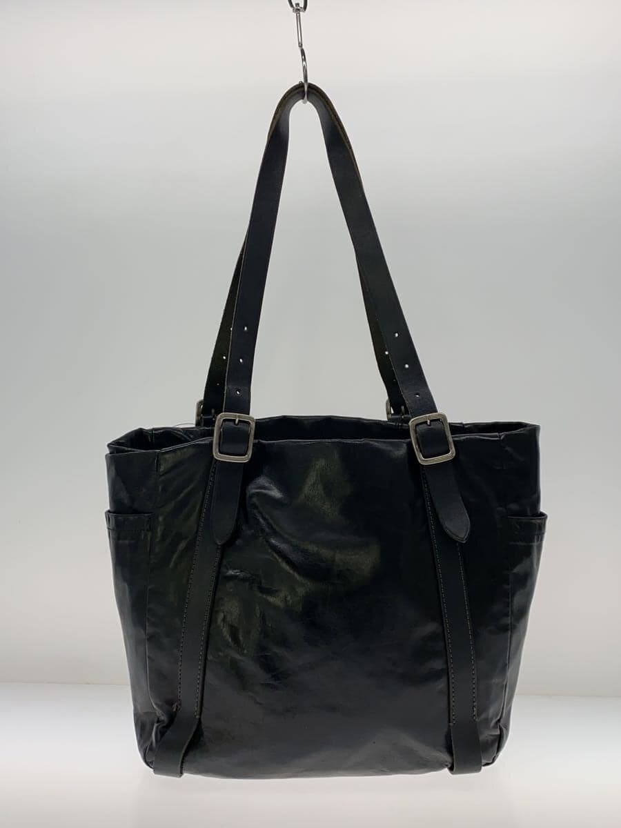 ARTPHERE Tote Bag Leather Black Plain 3