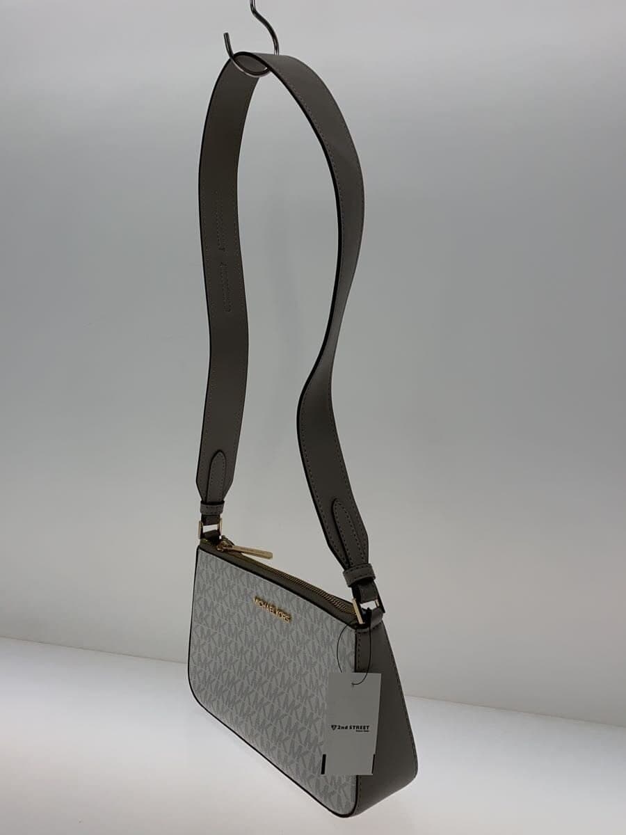 MICHAEL KORS JET SET TRAVEL SM XDY W TECH ATTCH Leather WHT All-over pattern 2