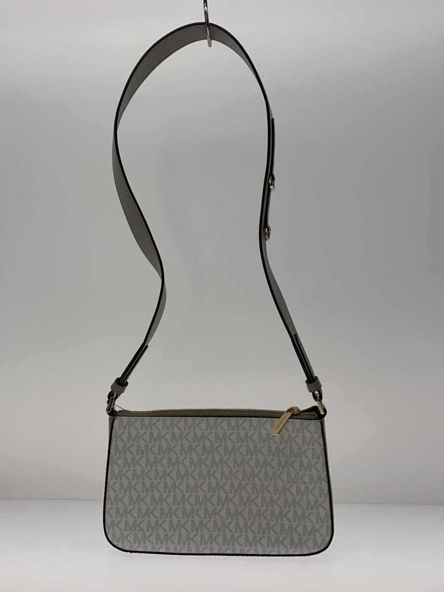 MICHAEL KORS JET SET TRAVEL SM XDY W TECH ATTCH Leather WHT All-over pattern 3