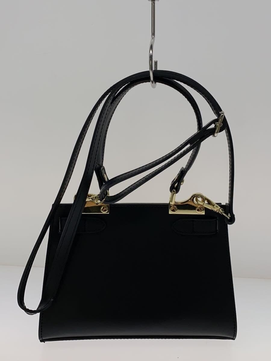 AULENTTI tote bag leather black plain 3