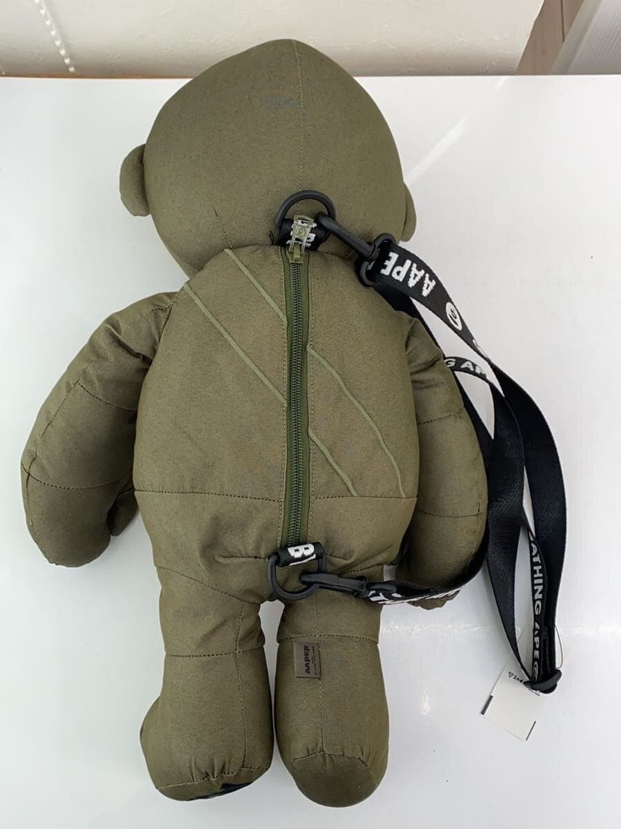 AAPE BY A BATHING APE moonface logo bag Cotton KHK 2