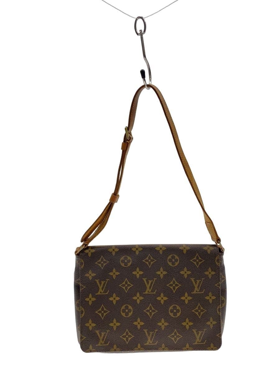 LOUIS VUITTON Musette Tango Monogram Canvas Short Shoulder PVC BRW M51257