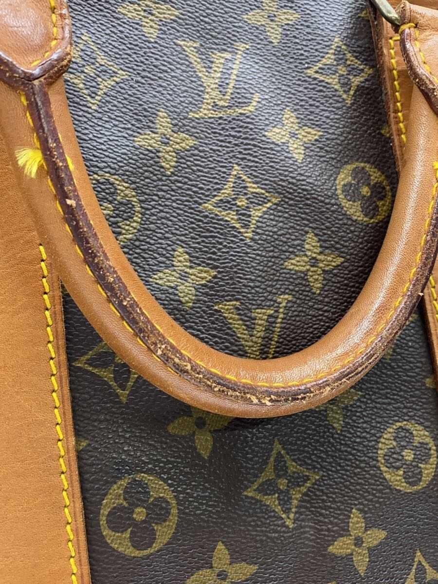 LOUIS VUITTON Keepall Bandoulière 55 Monogram Canvas PVC BRW Allover Pattern 9