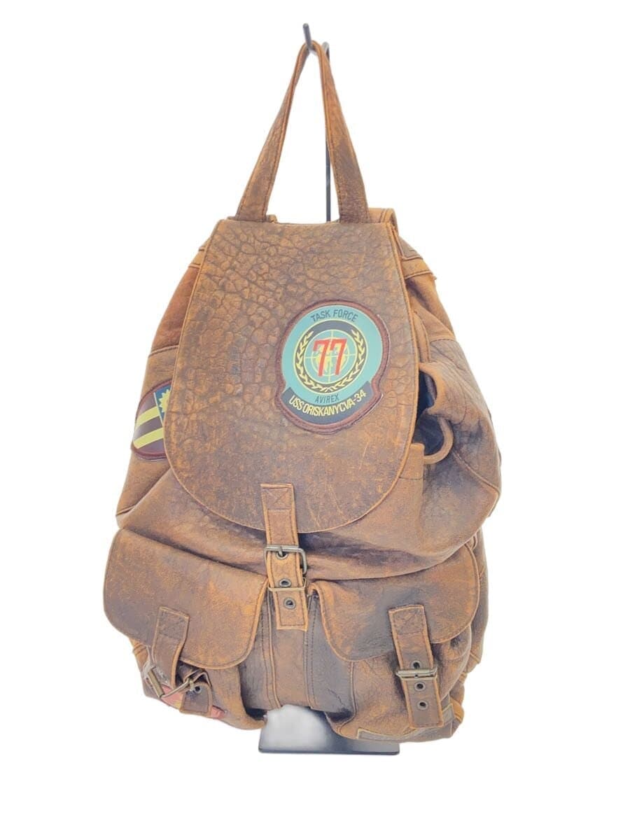 AVIREX Backpack Leather BRW