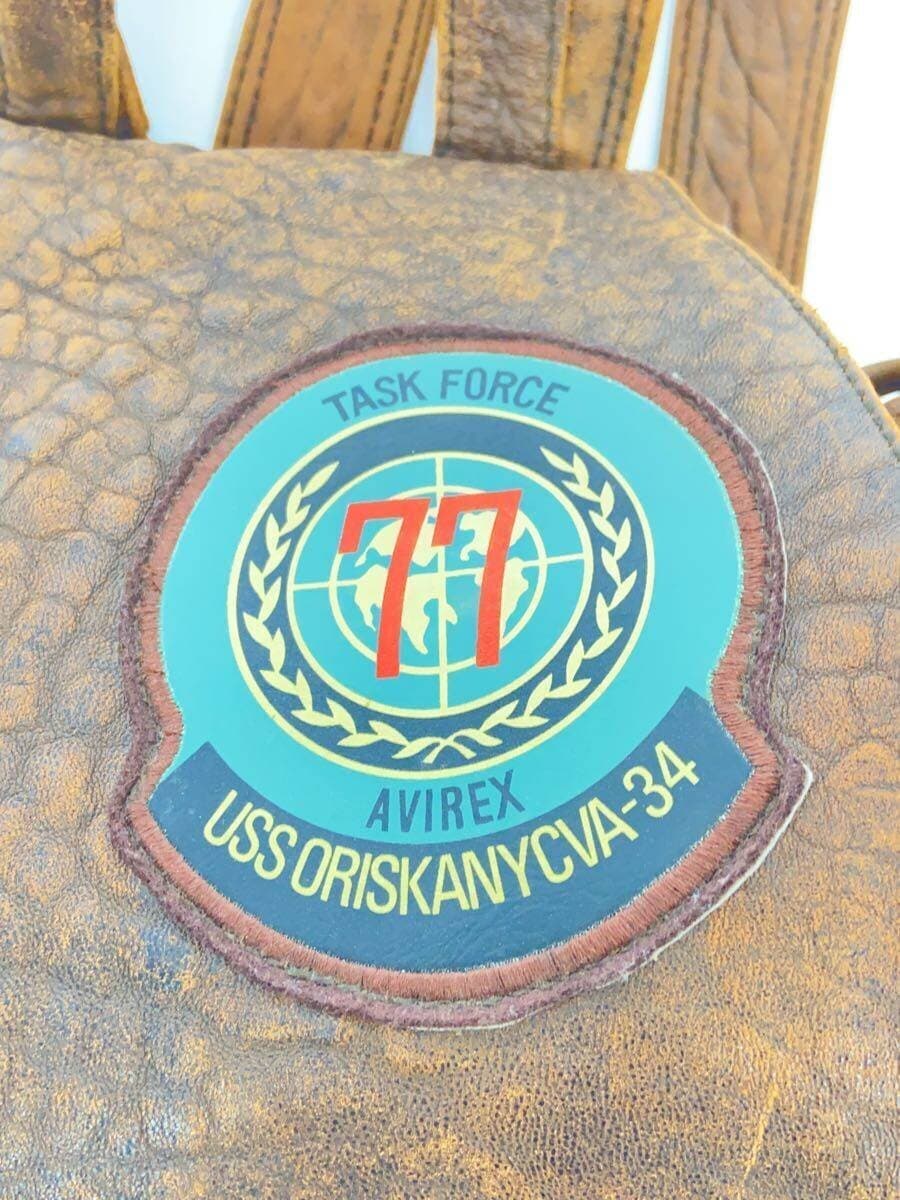 AVIREX Backpack Leather BRW 5