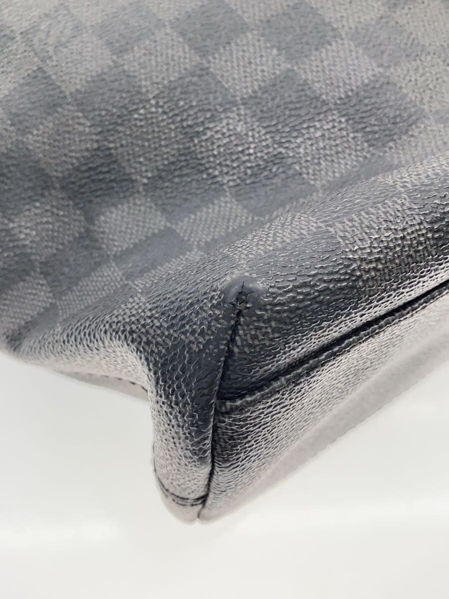 LOUIS VUITTON 1) Mick MM Damier Graphite PVC BLK N41106 7