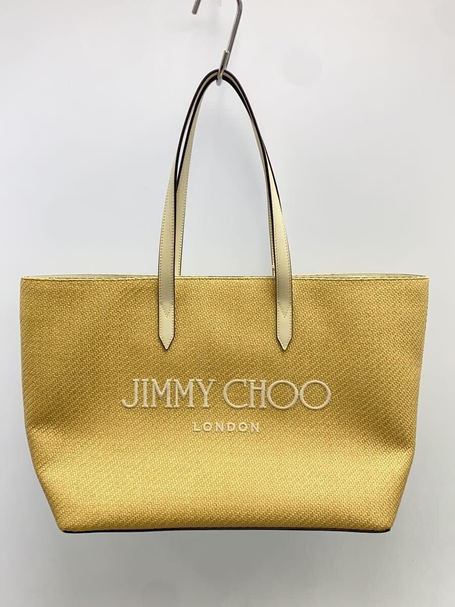 JIMMY CHOO Tote Bag Canvas BEG j0015843001