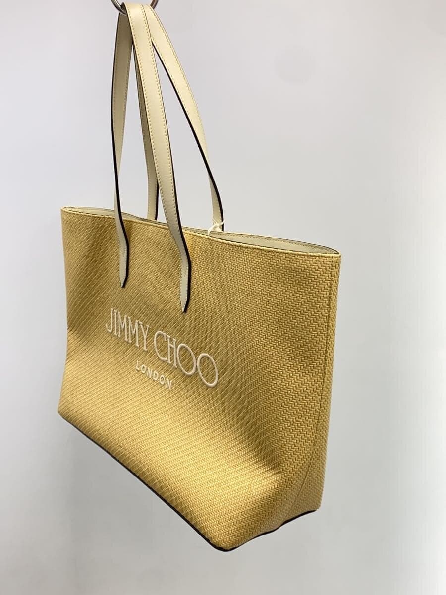 JIMMY CHOO Tote Bag Canvas BEG j0015843001 2