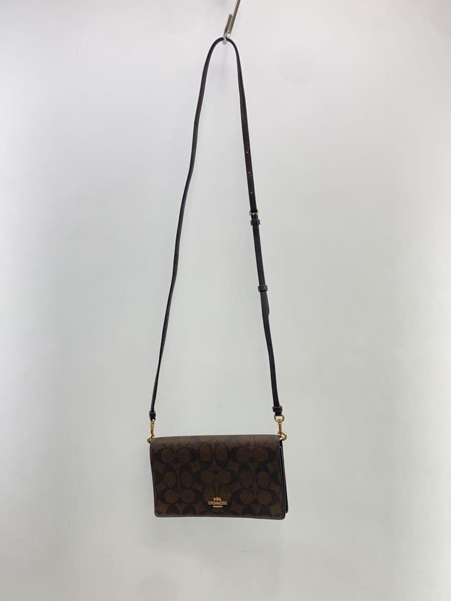 COACH Shoulder Bag BRW All Over Pattern