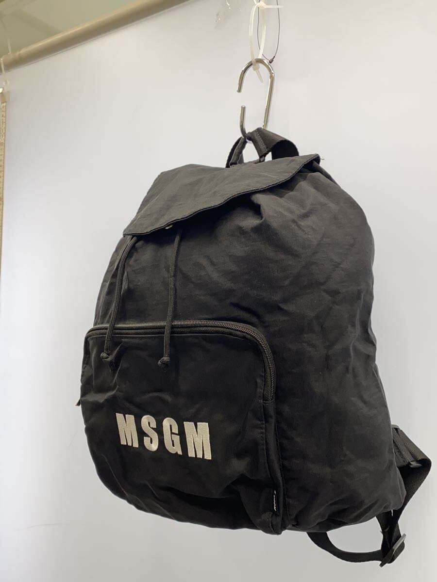 MSGM Backpack BLK Solid 2