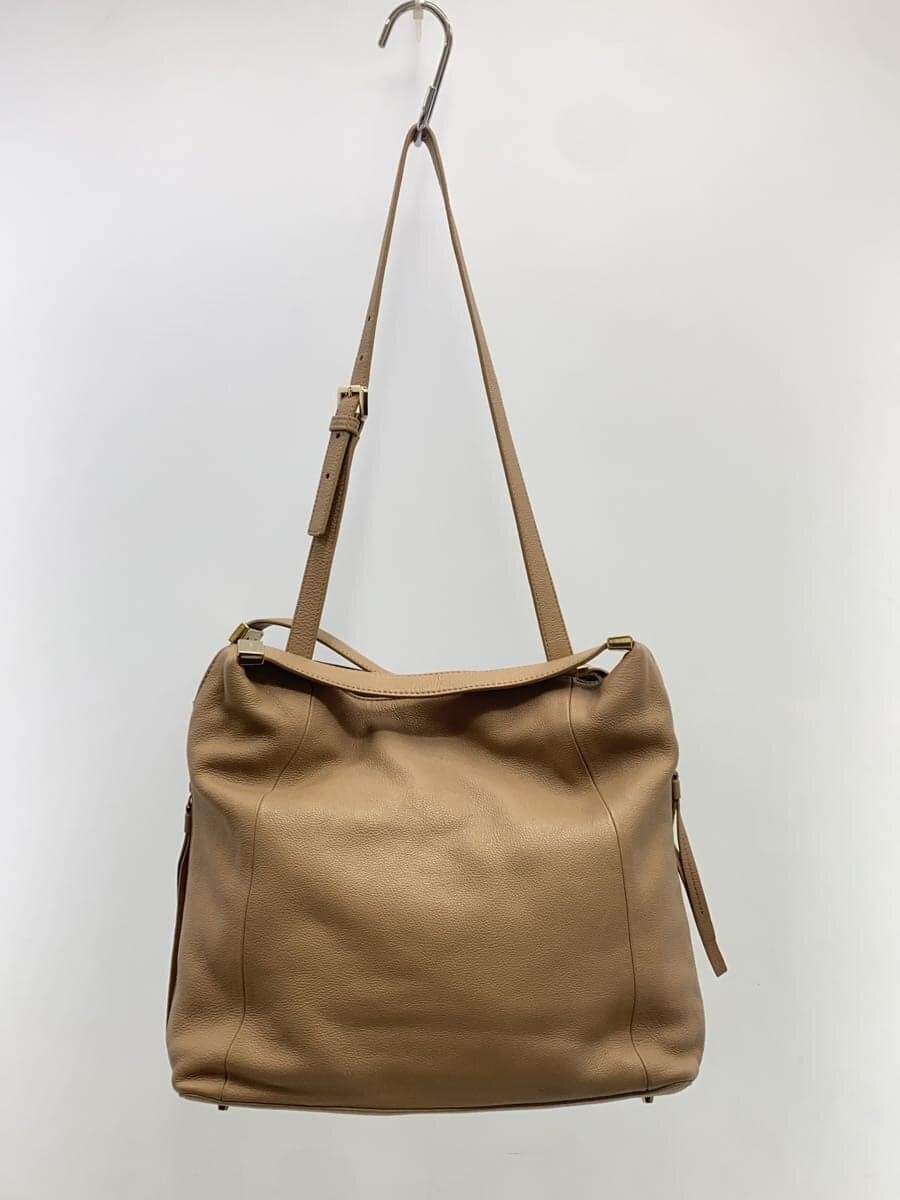 FURLA Shoulder Bag Leather BEG Solid F6530 3