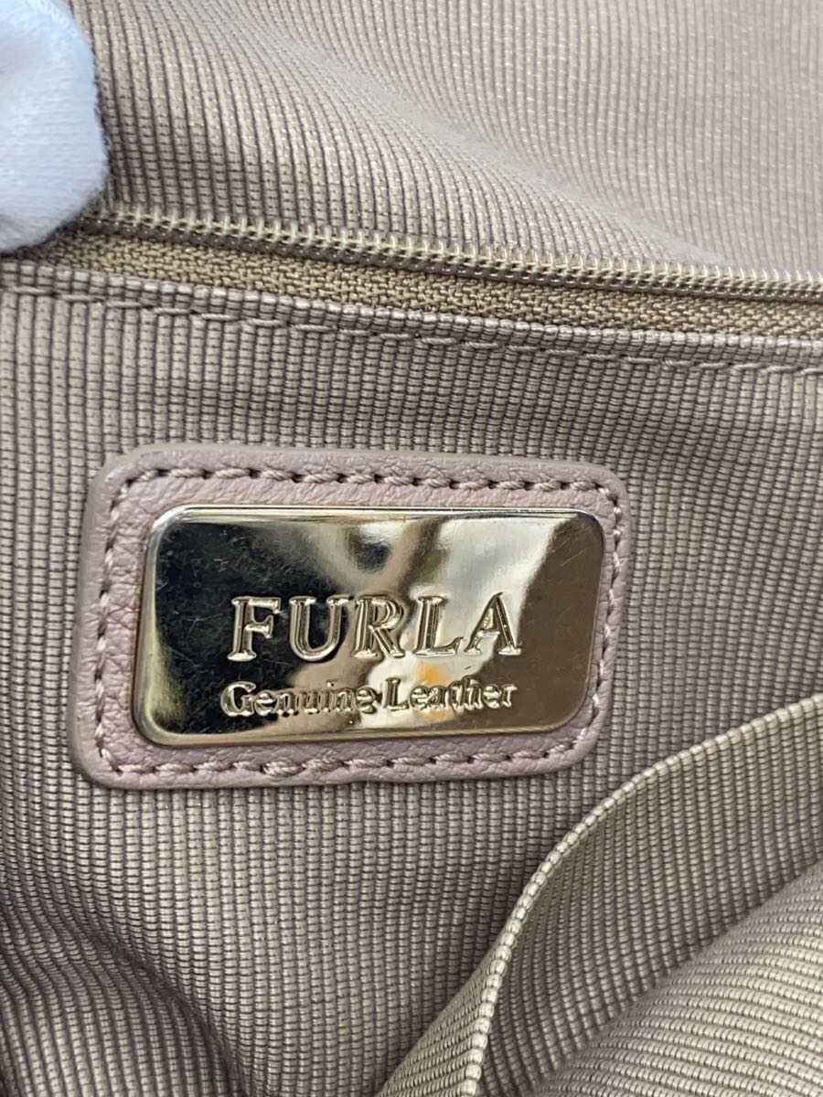 FURLA Shoulder Bag Leather BEG Solid F6530 5