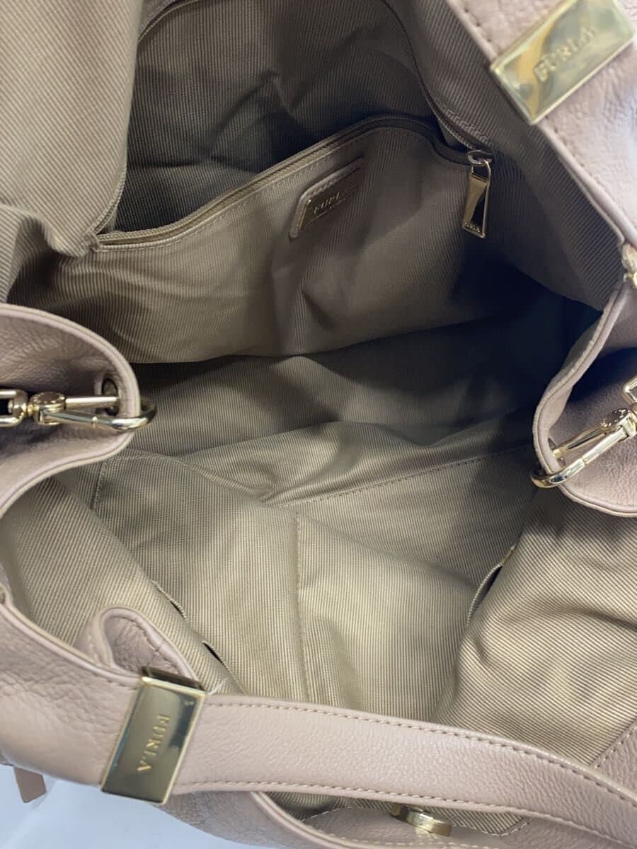 FURLA Shoulder Bag Leather BEG Solid F6530 6
