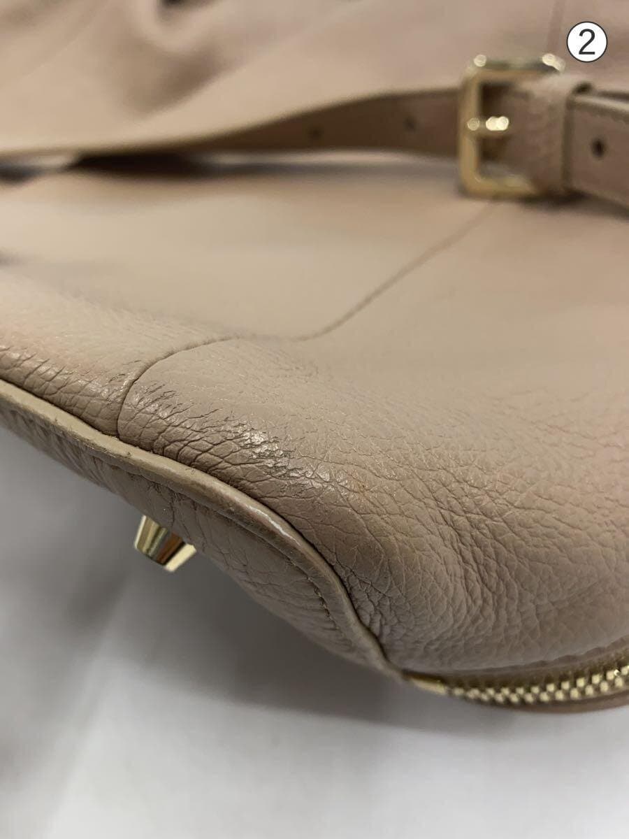 FURLA Shoulder Bag Leather BEG Solid F6530 8