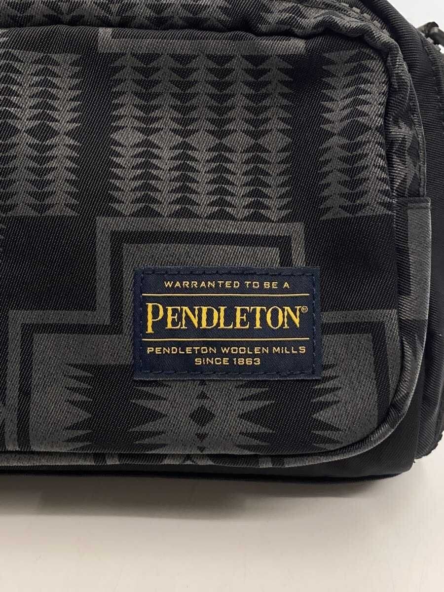 PENDLETON Shoulder Bag Nylon BLK All Over Pattern 5