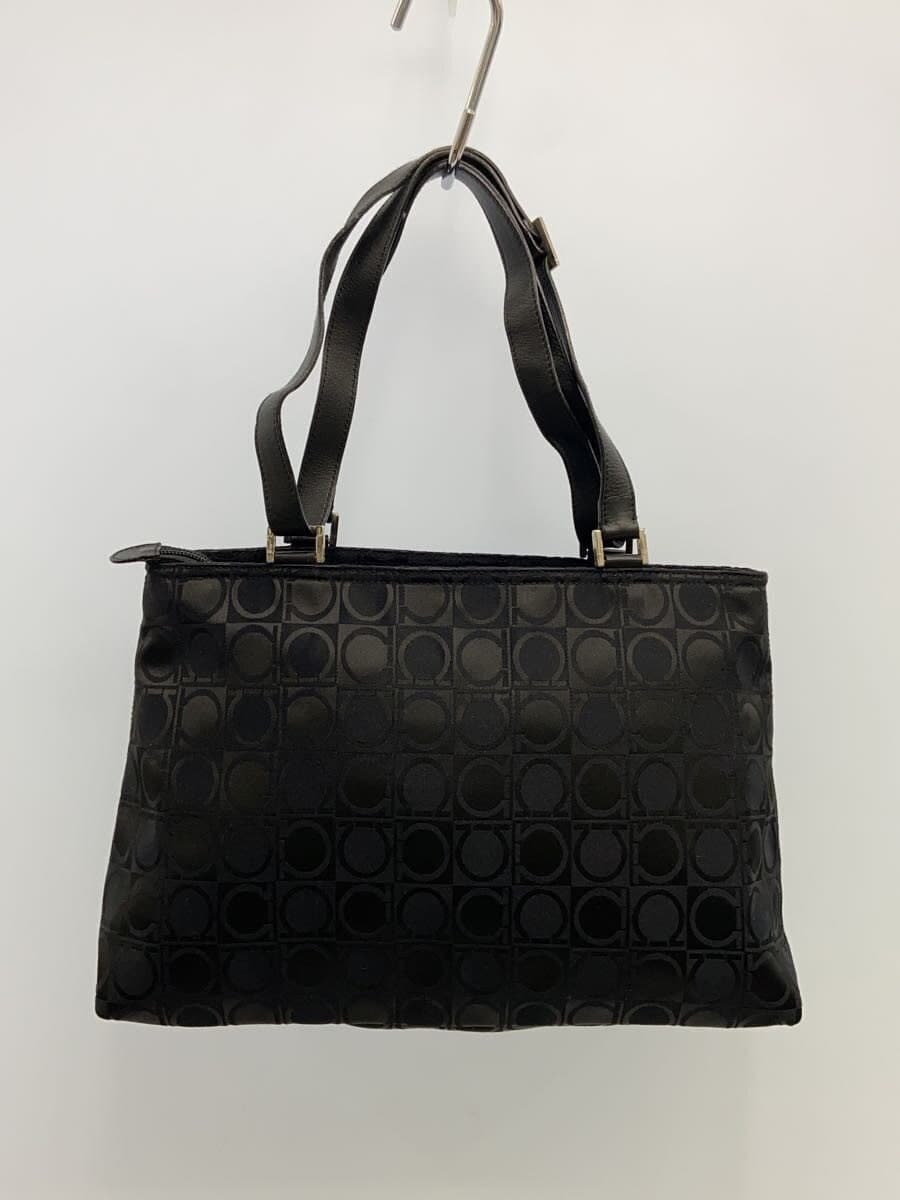 Salvatore Ferragamo Tote Bag Canvas BLK All Over Pattern AU-21 0868