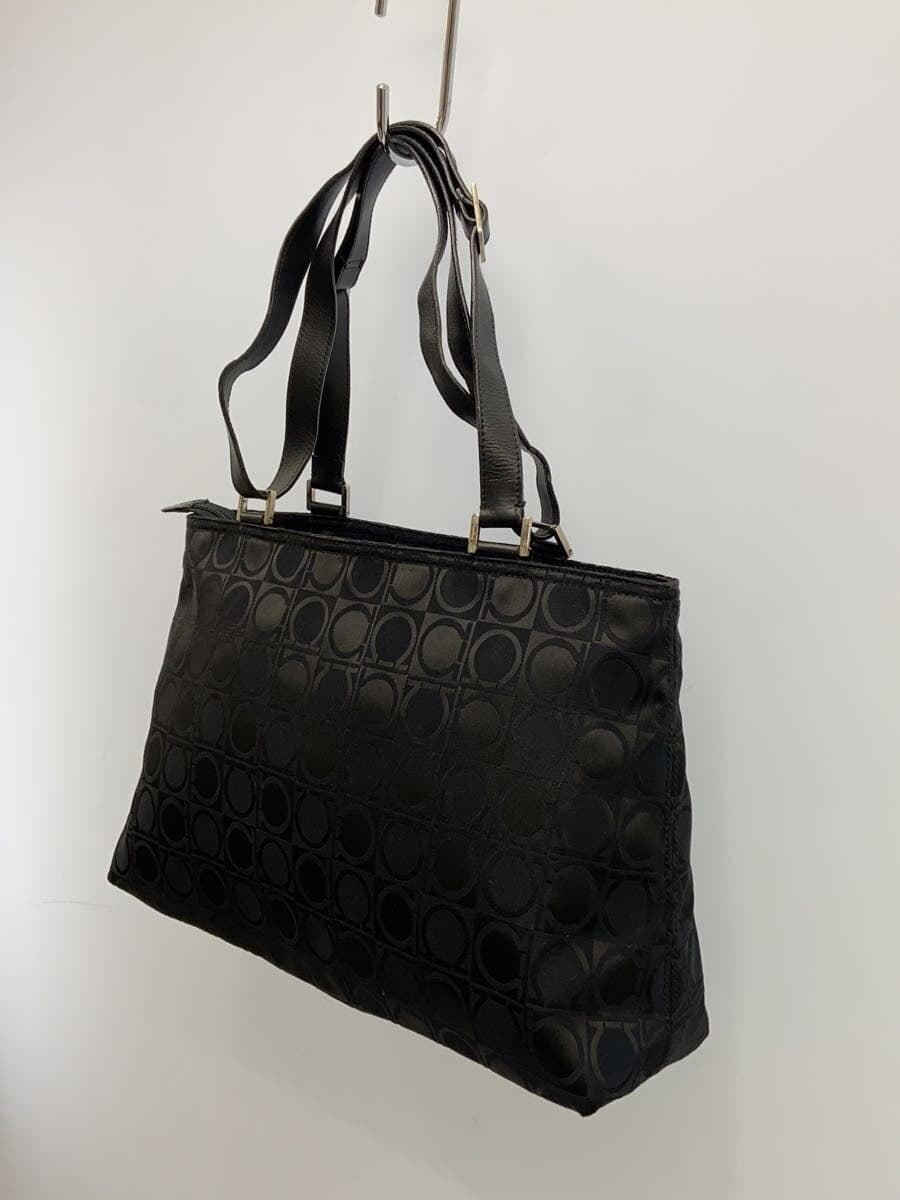 Salvatore Ferragamo Tote Bag Canvas BLK All Over Pattern AU-21 0868 2