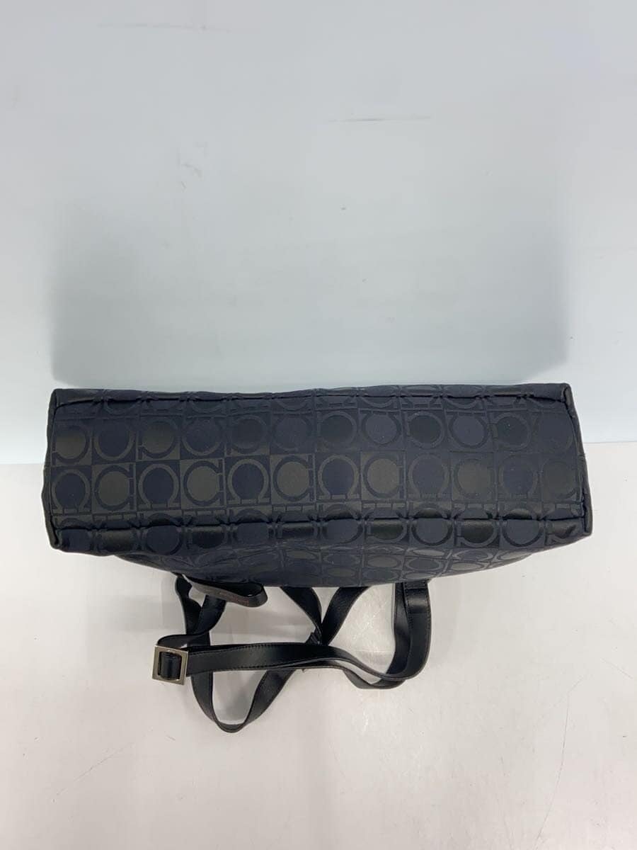 Salvatore Ferragamo Tote Bag Canvas BLK All Over Pattern AU-21 0868 4