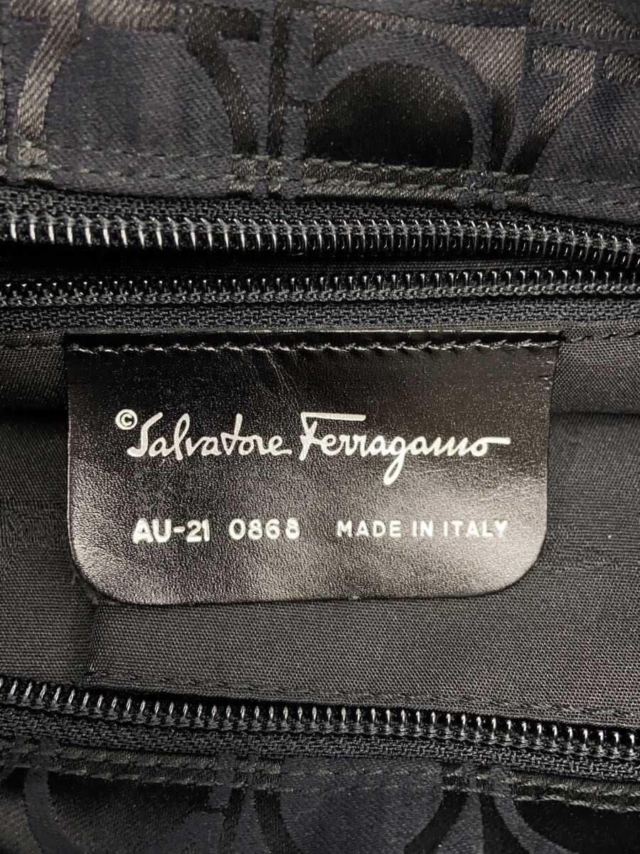 Salvatore Ferragamo Tote Bag Canvas BLK All Over Pattern AU-21 0868 5