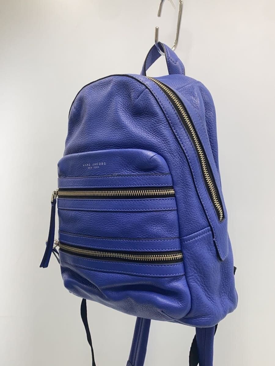 MARC JACOBS backpack cowhide BLU plain M0008134 2