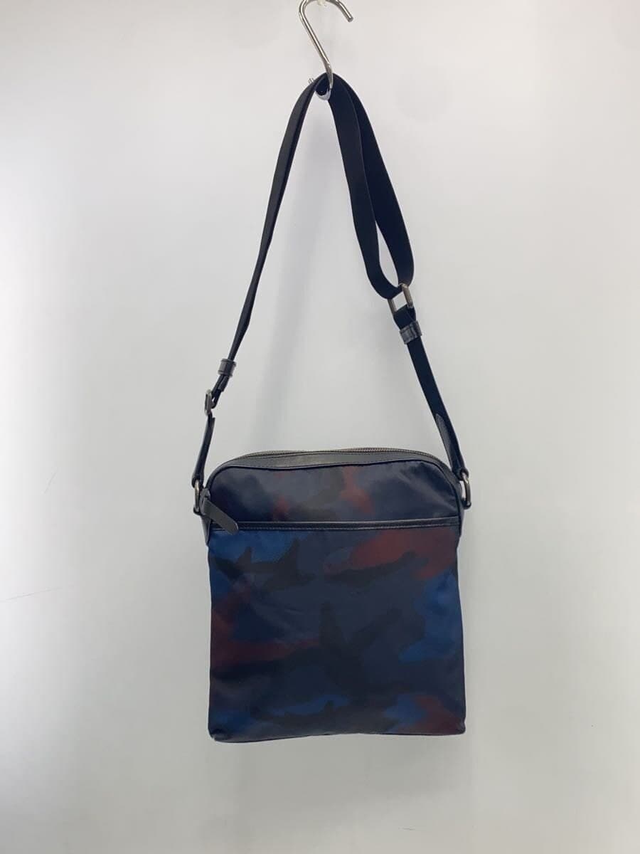 COACH Shoulder Bag Nylon Navy Camouflage 3
