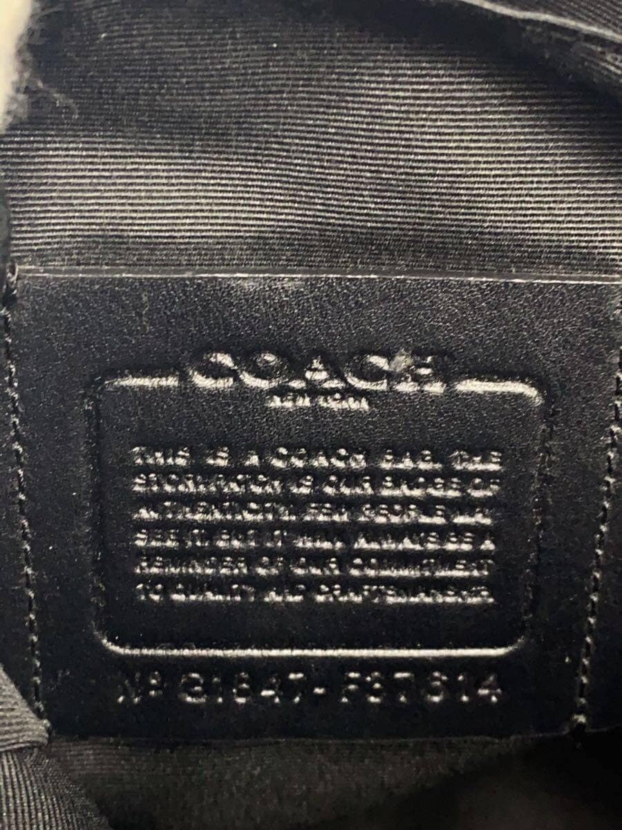 COACH Shoulder Bag Nylon Navy Camouflage 5