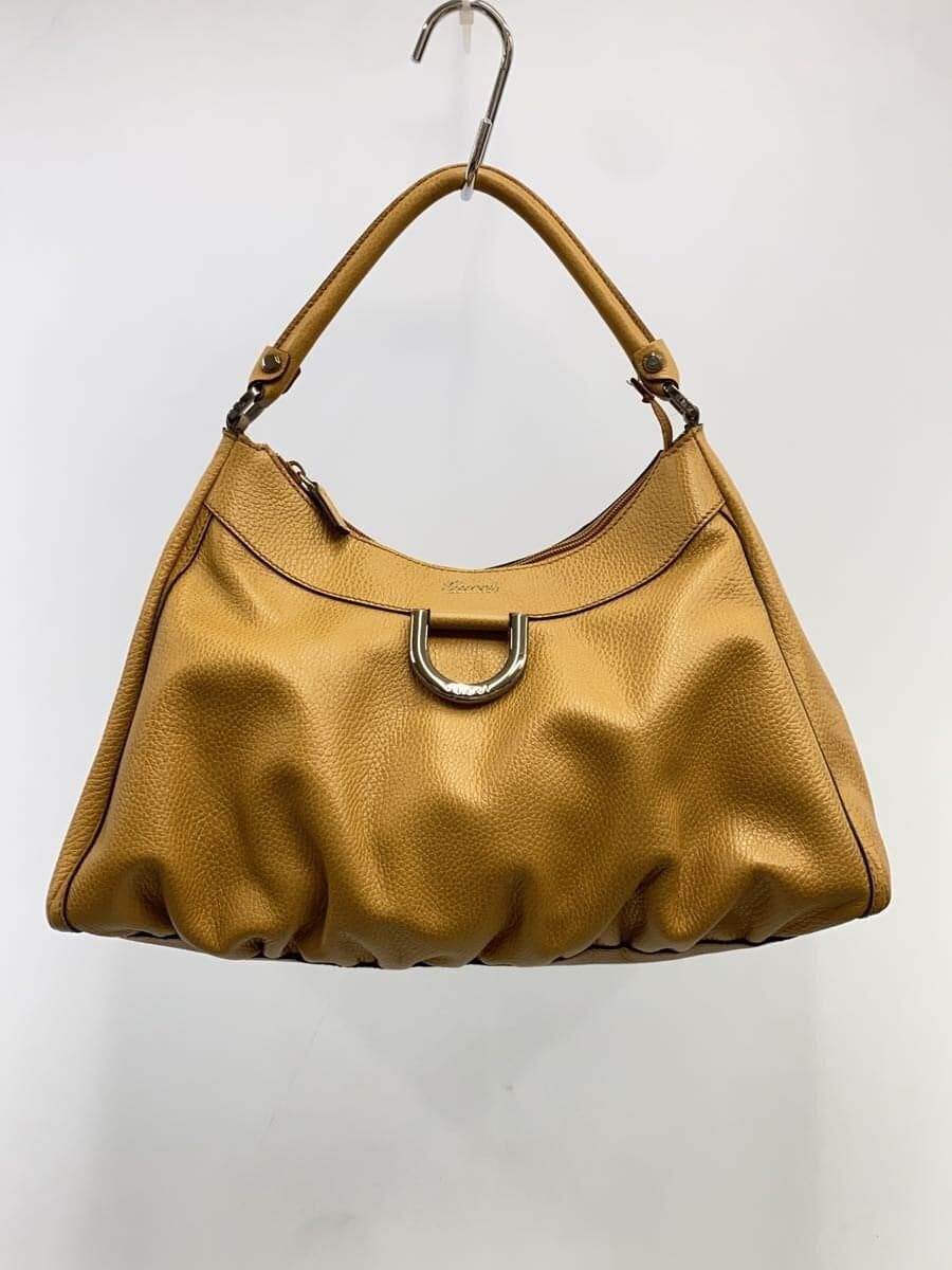 GUCCI Shoulder Bag Leather BEG Solid 327786