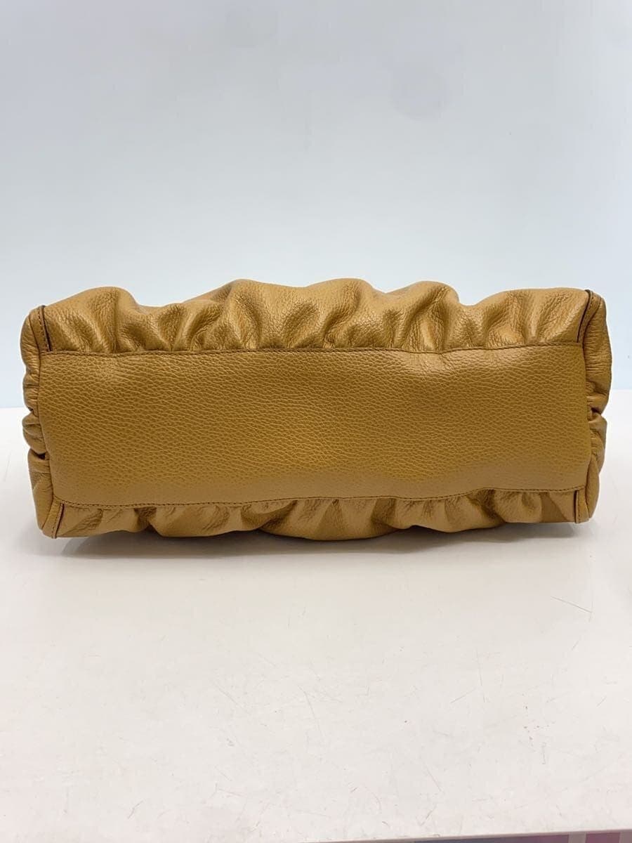 GUCCI Shoulder Bag Leather BEG Solid 327786 4