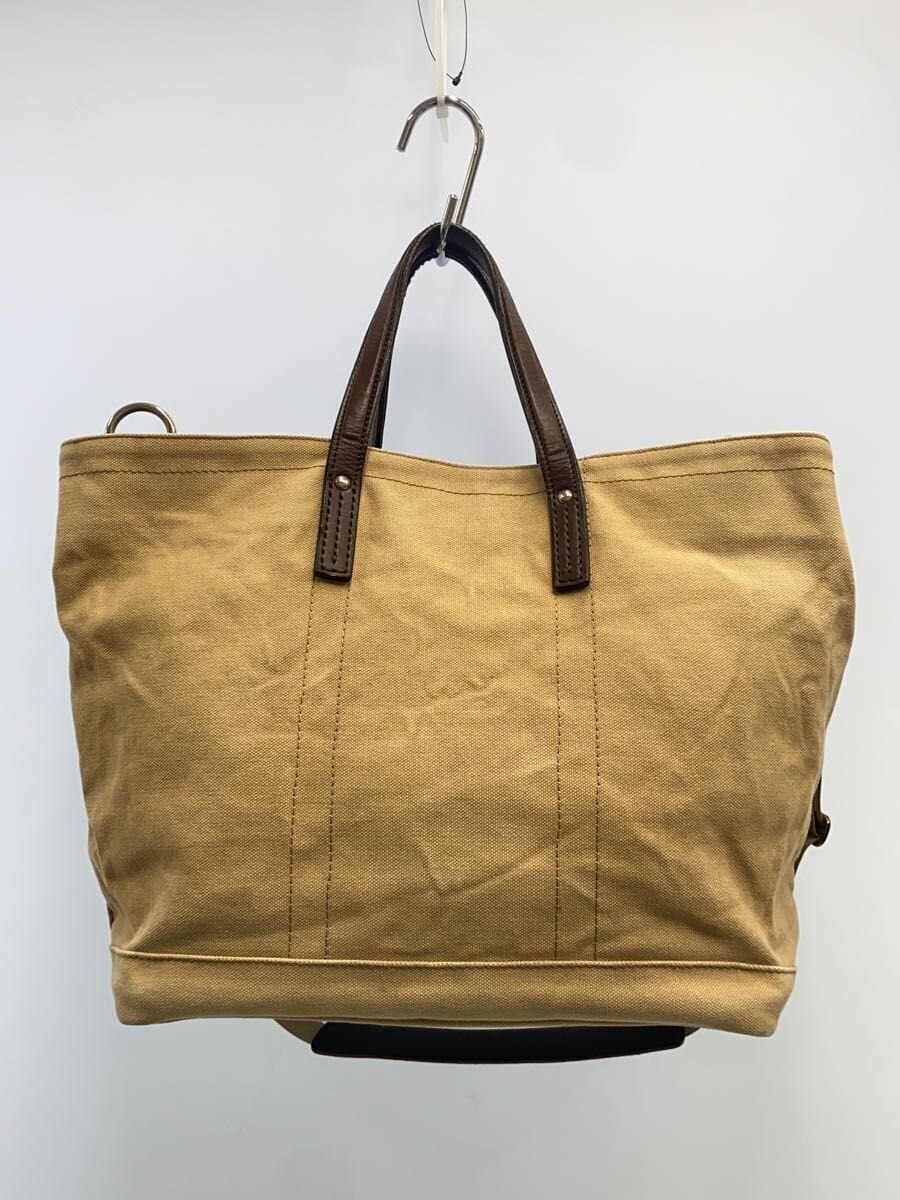 SOMES SADDLE Tote Bag Canvas BEG Plain