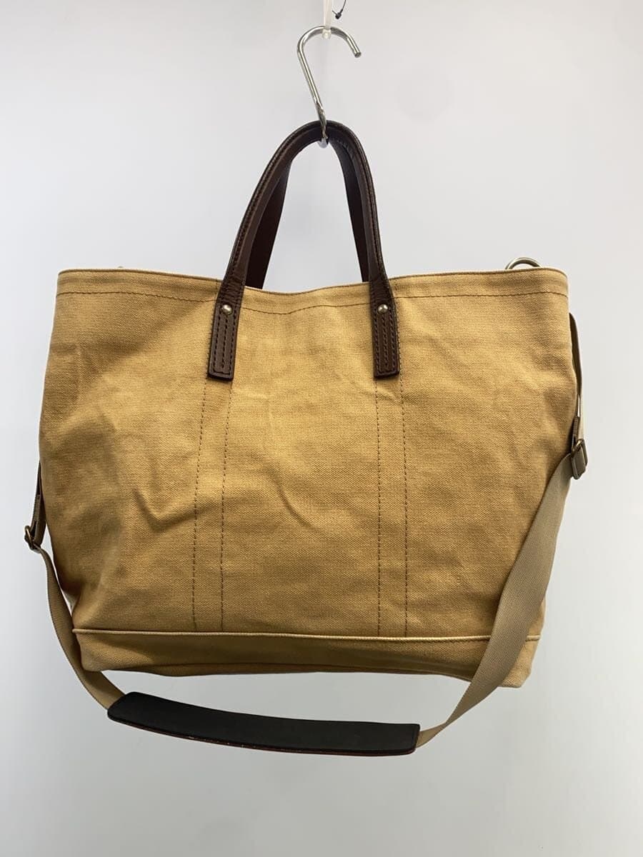 SOMES SADDLE Tote Bag Canvas BEG Plain 3