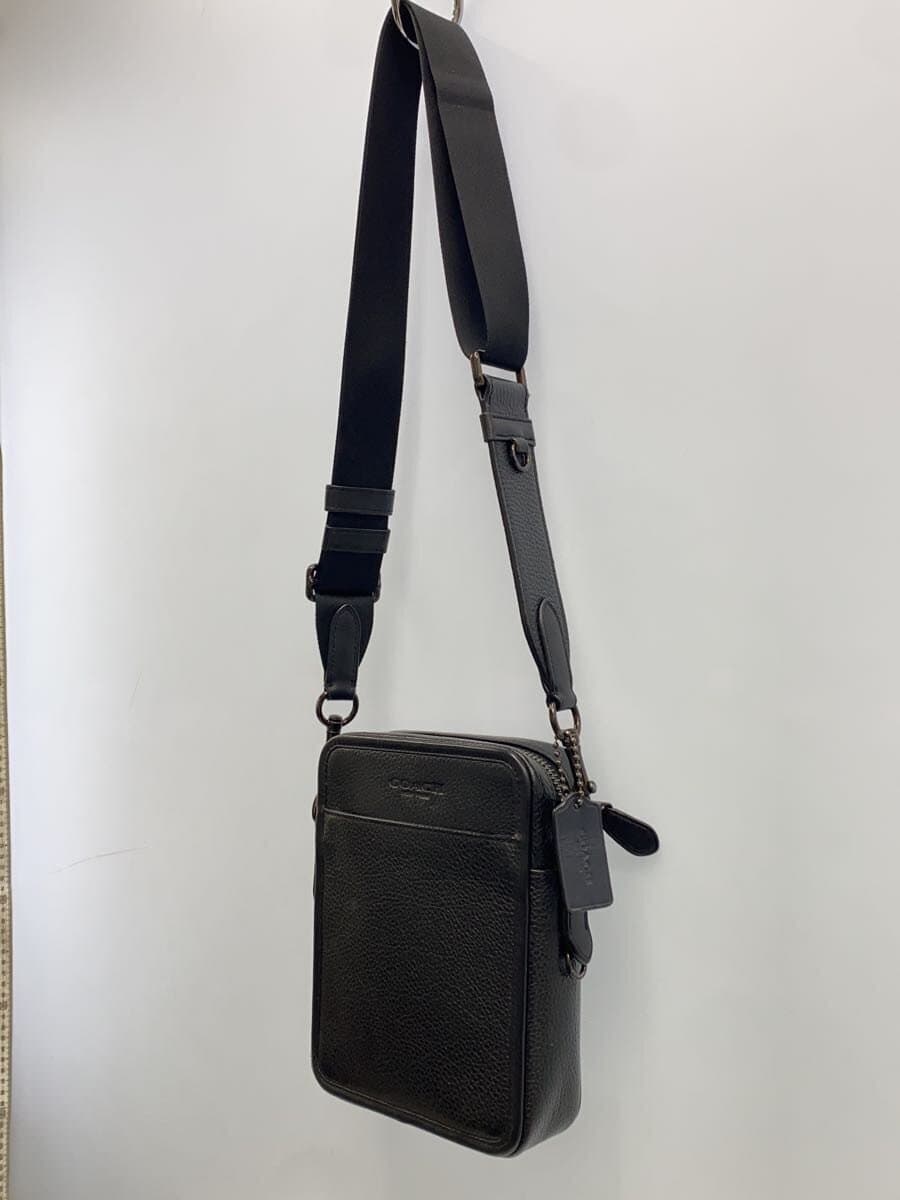 COACH Shoulder Bag Leather Black Plain CP178 2