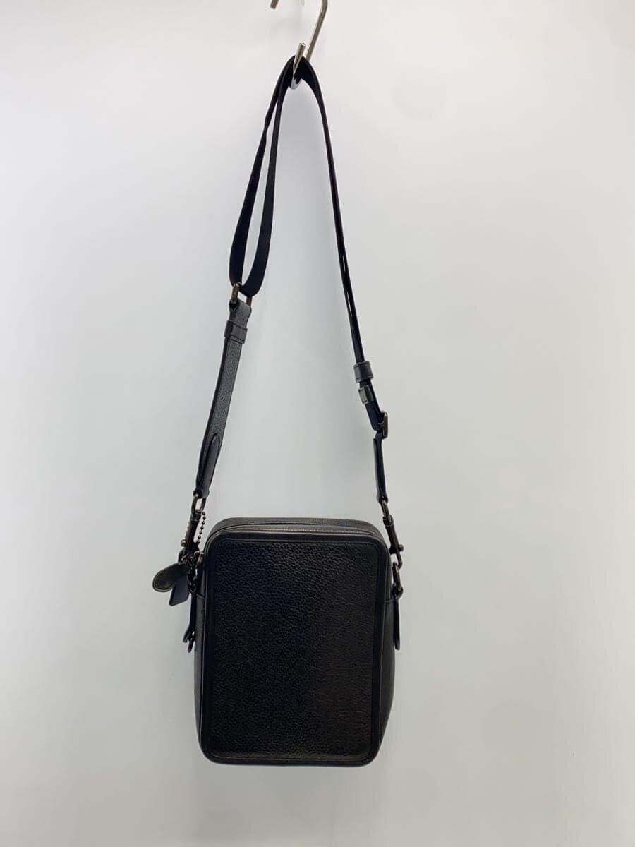 COACH Shoulder Bag Leather Black Plain CP178 3