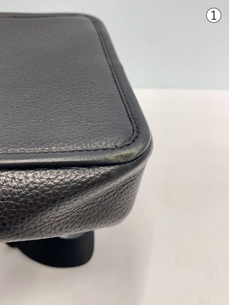 COACH Shoulder Bag Leather Black Plain CP178 7