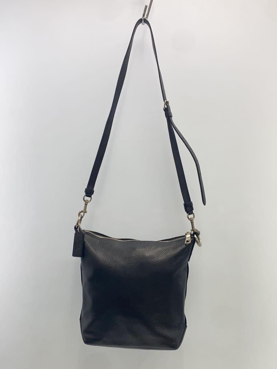 COACH Shoulder Bag Leather Black 91117 3