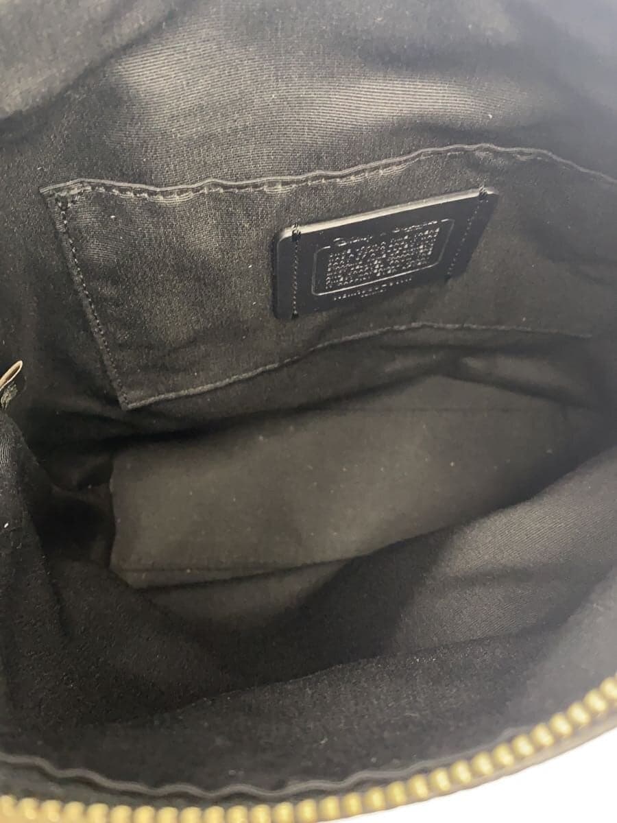 COACH Shoulder Bag Leather Black 91117 6