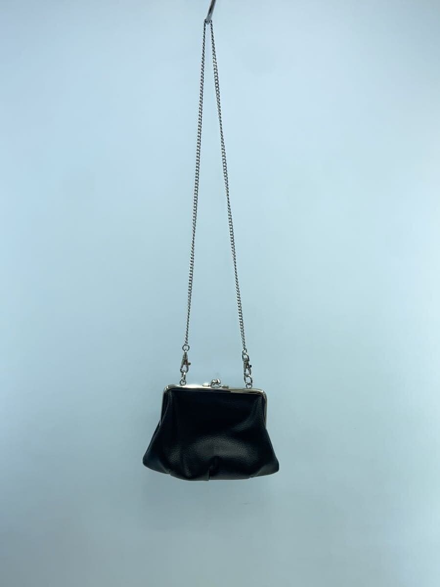 Vivienne Westwood Shoulder Bag Leather Black Solid Color 3