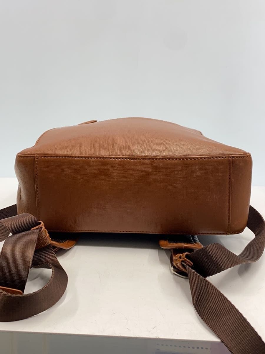 JOYA backpack leather BRW plain 4