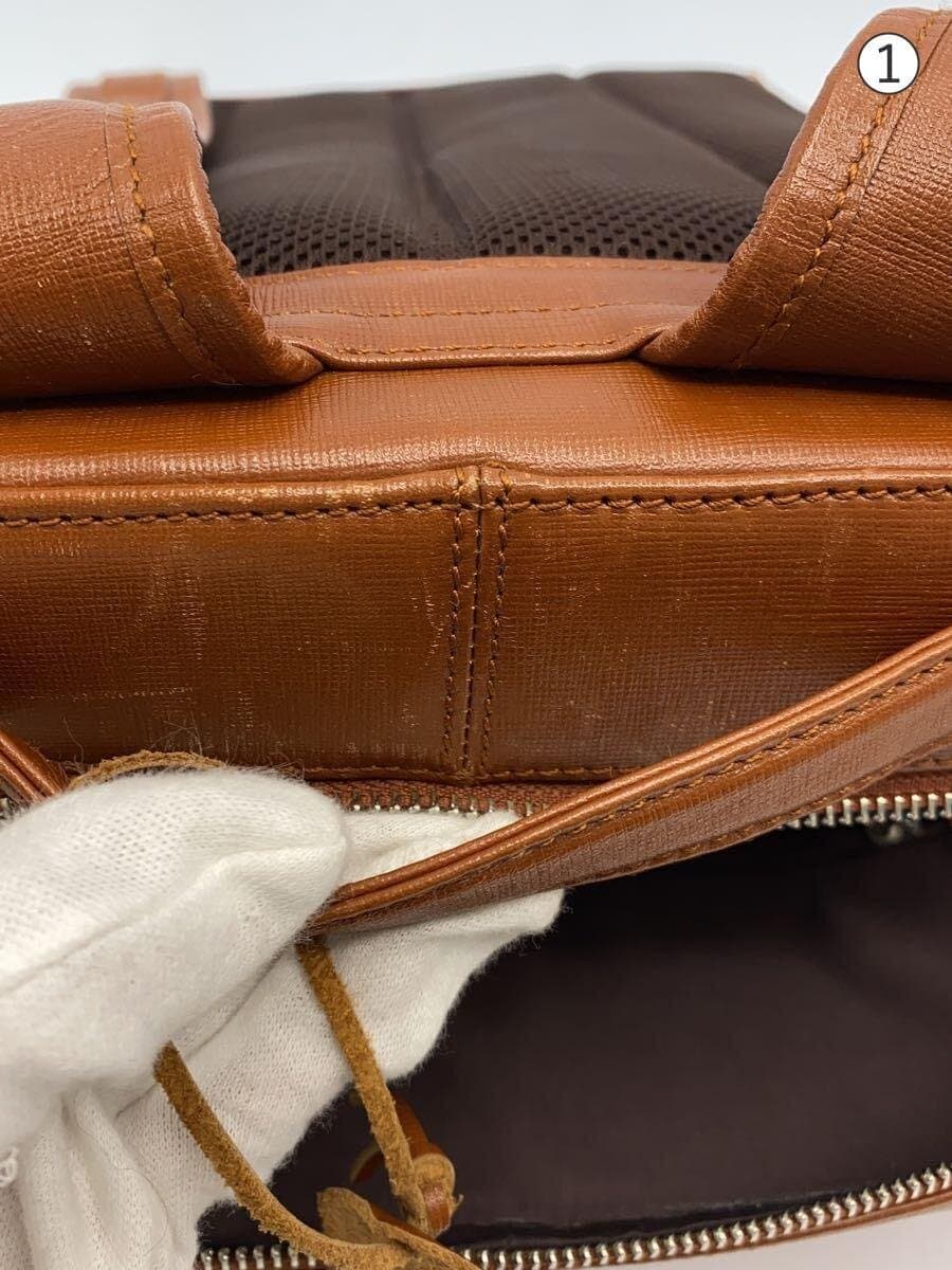 JOYA backpack leather BRW plain 7