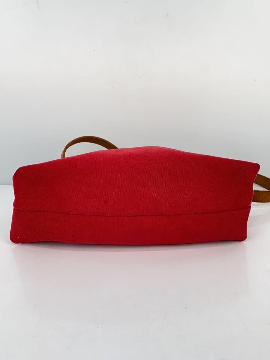 IL BISONTE Shoulder Bag Canvas RED Solid 4