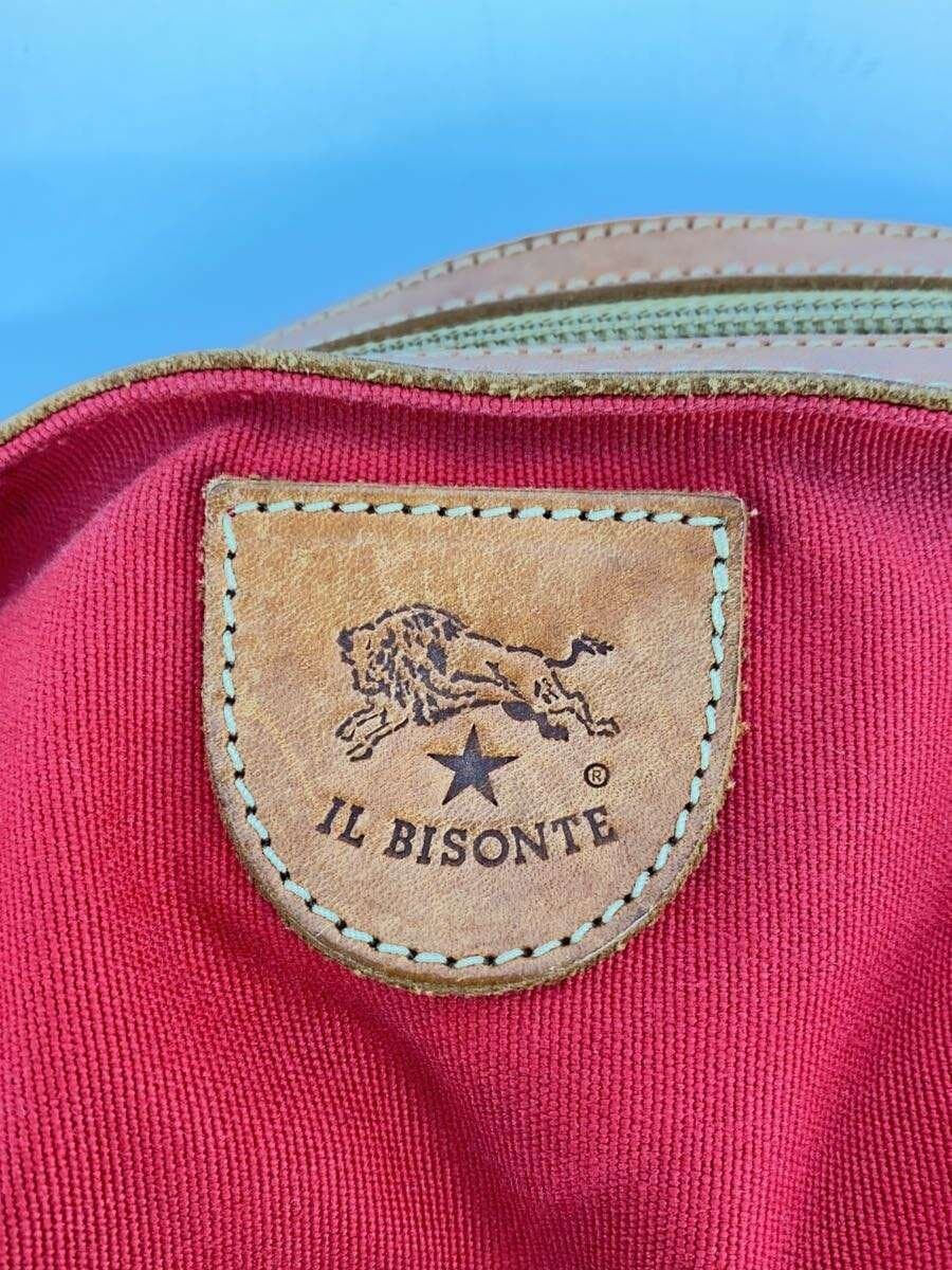IL BISONTE Shoulder Bag Canvas RED Solid 5