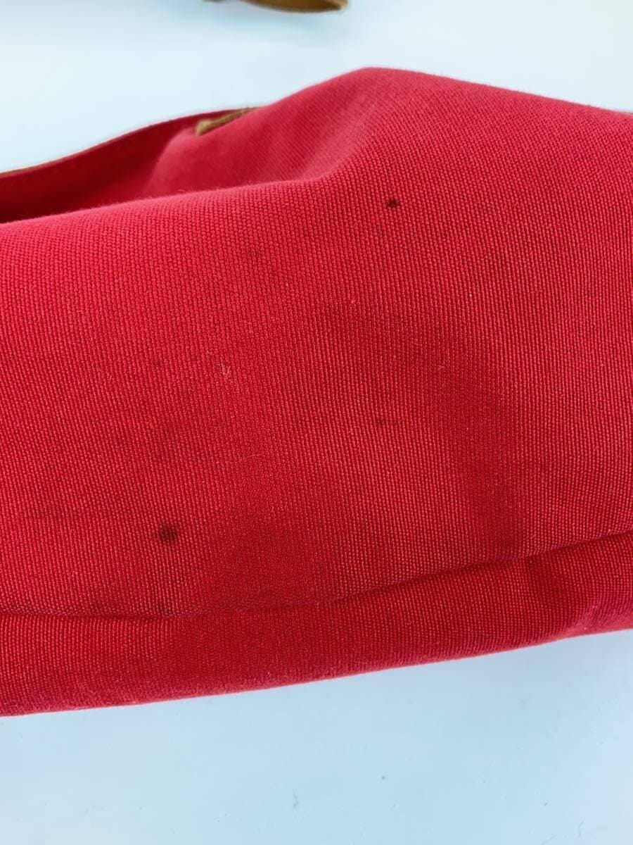 IL BISONTE Shoulder Bag Canvas RED Solid 7