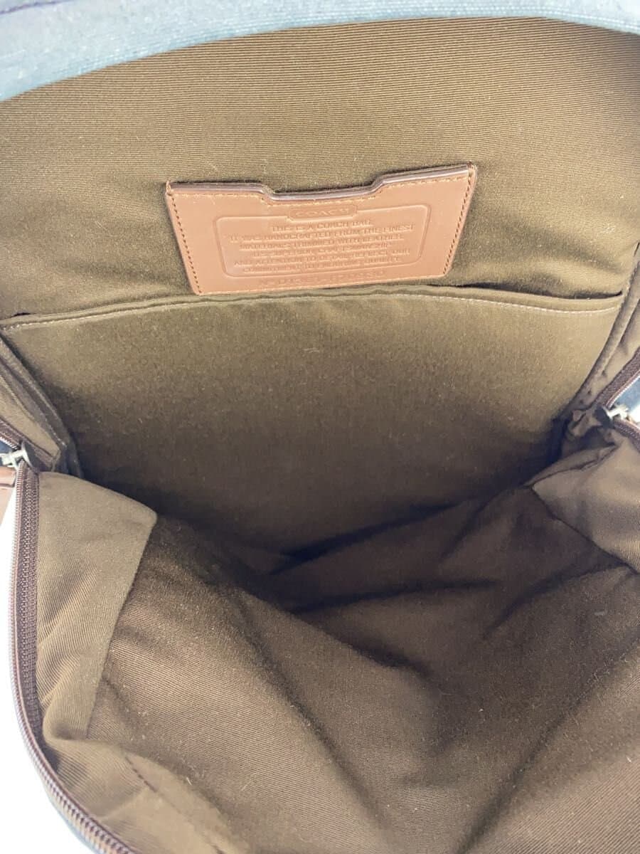 COACH Backpack Canvas NVY Solid F70930 6