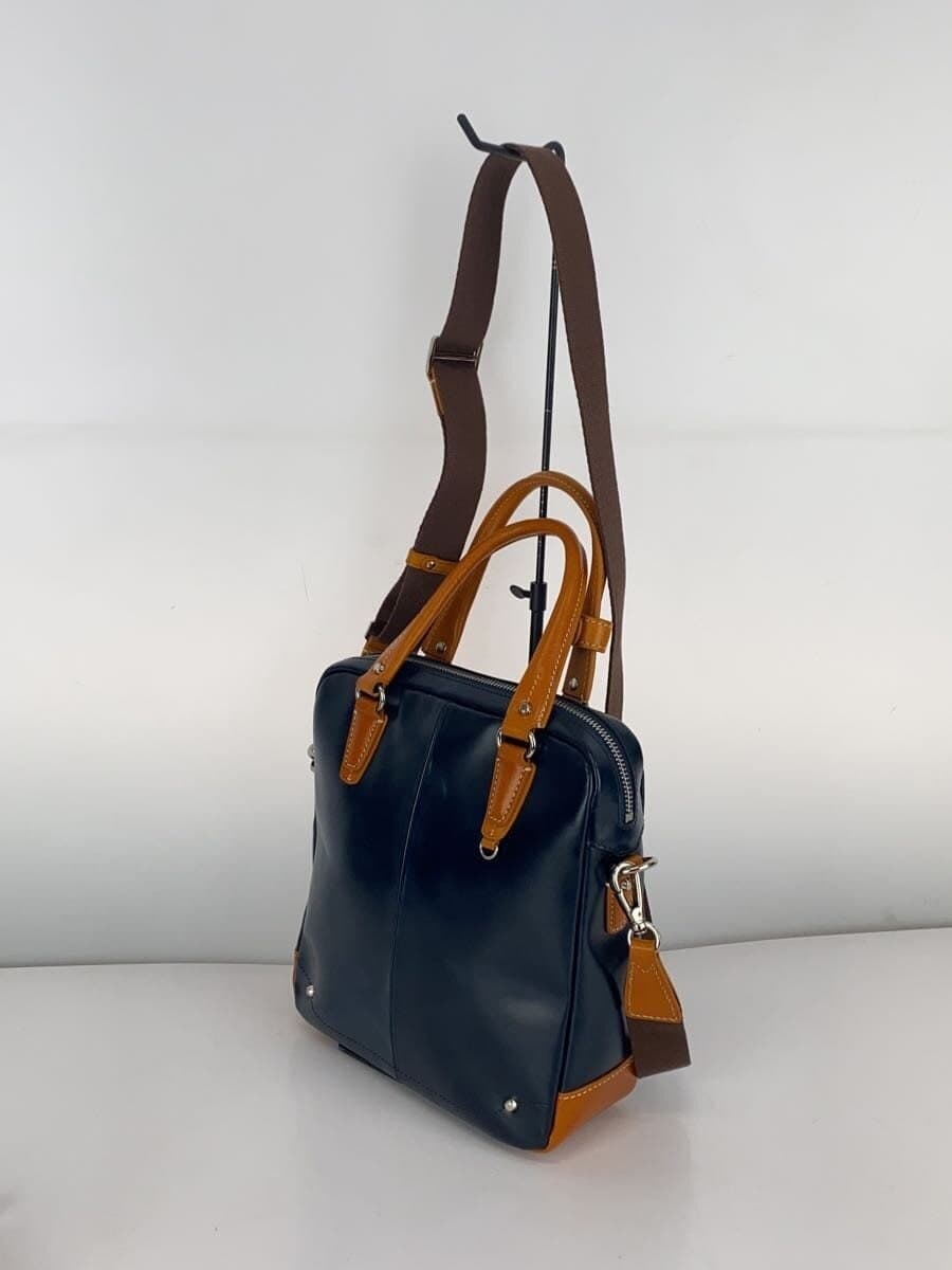 Kiefer neu CIAO Ciao 2-Way Mini Brief Shoulder Bag Leather NVY 2